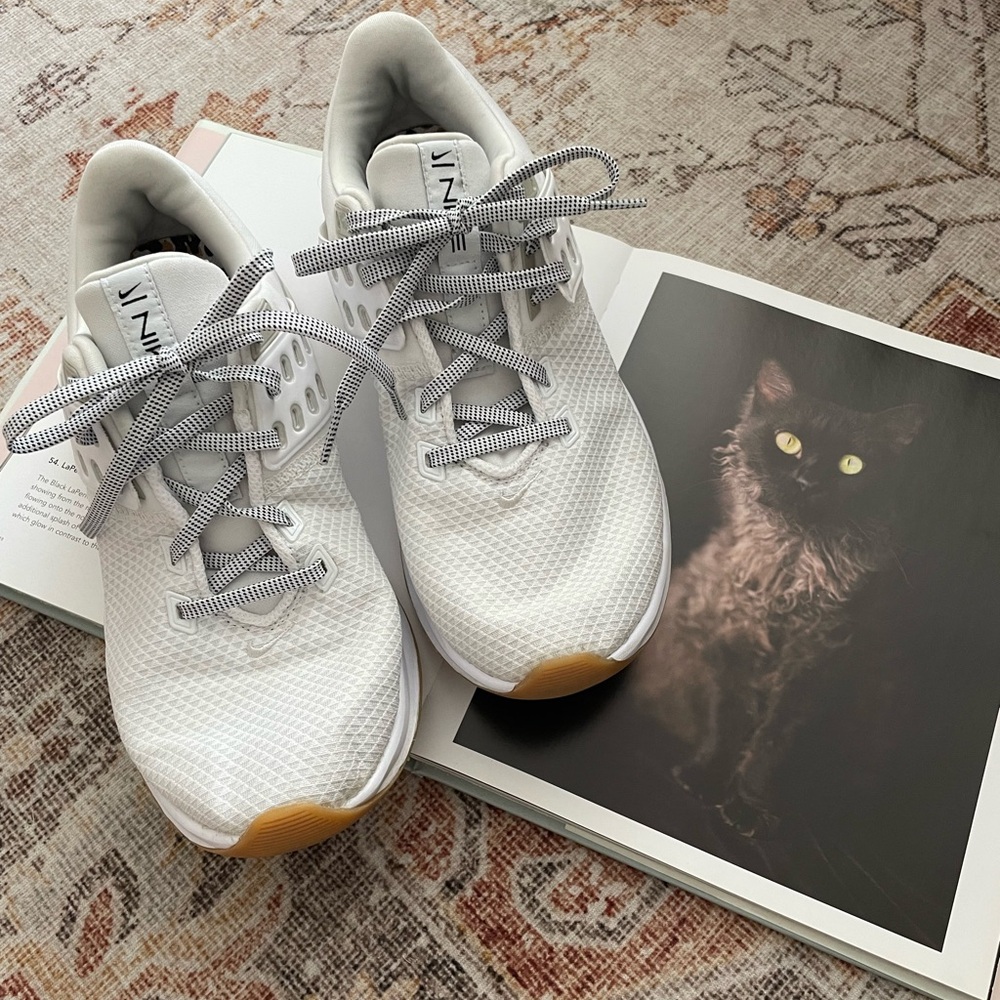 Nike airmax Bella white leopard print trainers